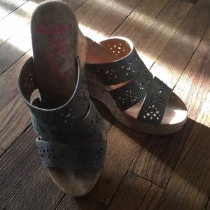 Open Toe Wedge Heels